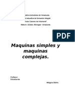 Maquinas Simples y Compuestas Informe