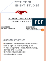 International Finance: Country - Australia