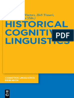 (Cognitive Linguistics Research, Vol. 47) Margaret E. Winters, Heli Tissari, Kathryn Allan-Historical Cognitive Linguistics-De Gruyter Mouton (2010) PDF