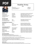 Heather Arney Acting Resume