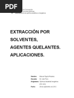 Extraccion Por Solventes Agentes Quelantes y Aplicaciones 1 PDF