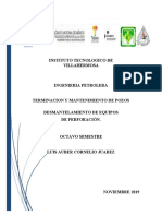 Desmantelamiento de Equipos de Perforacion