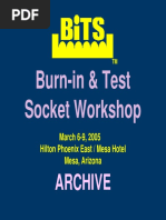 Burn-In & Test Socket Workshop: Archive