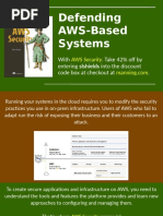 Defending AWS-Based Systems: With - Take 42% Off by Entering Slshields Into The Discount Code Box at Checkout at