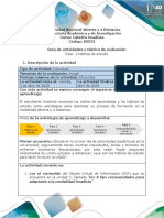 Guía de Actividades y Rúbrica de Evaluación - Reto 1 - Hábitos de Estudio