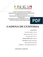 Cadena de Custodia