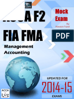 ACCA F2 FIA FMA Mock Exam 2014 15 PDF