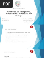 PGP Protocol and Its Algorithms, PGP Certificates, PGP Packets, PGP Messages