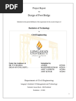 Design of Foot Bridge: Project Report