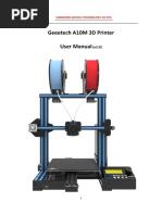 Geeetech A10M 3D Printer User Manual: Shenzhen Getech Technology Co LTD