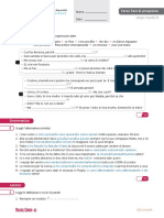 3 Terzo Test Di Progresso, Dopo L - Unita 7 PDF