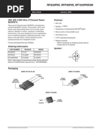 RFG30P05, RFP30P05, RF1S30P05SM: 30A, 50V, 0.065 Ohm, P-Channel Power Mosfets Features