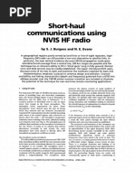 Short-Haul Communications Using NVLS HF