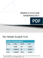 Middle English Morphology