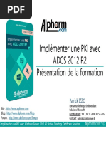 Formation - Admin Securite - Implementer Une PKI Avec ADCS 2012 R2