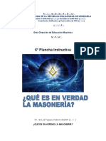 6a. Plancha de Instrucción - Qué Es en Verdad La Masonería