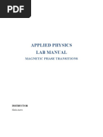 Lab Manual 2 (Magnetism Phase Transition)