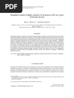 Simplified Seismic Fragility Analysis of Structures With Two Types of Friction Devices