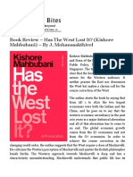 Book Review - Has The West Lost It? (Kishore Mahbubani) - by J. Mohanasakthivel