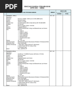 SPPH NO: 14002 Rincian Harga Penawaran: Nama Dan Spesifikasi Barang Jumlah Harga (RP) NO
