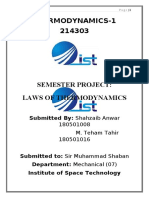 Thermodynamics-1 Semester Assignment