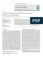 Average Structural Analysis of Tar Obtained From Pyrolysis of Wood