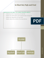 Topic 1 INTRODUCTION TO SHARIAH, FIQH AND USUL FIQH