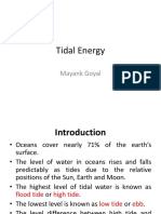 Tidal Energy: Mayank Goyal