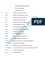 Important Abbreviations in Banking PDF