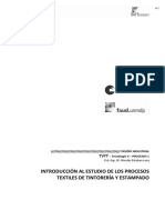 U1 Introducción Al Estudio de Los Procesos Textiles de Tintorería y Estampado PDF