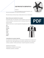 Formulación Proyecto Deportivo