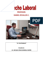 Cesar Mimbela - Practica 01 - Derecho Laboral - Teletrabajo