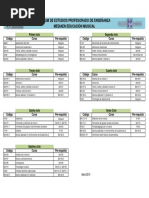 Pensum PEM en Múscica PDF