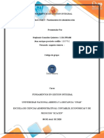 Fundamentos de Gestion Integral