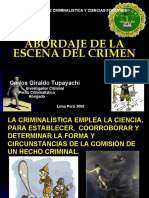 Abordaje de La Escena Del Crimen