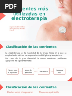 Corrientes en Electroterapia