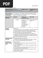 Extended Evidence Outcomes Lesson Plan 2