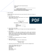 Format Proposal Teknis Penawaran Dalam Pelelangan Izin Usaha Pemanfaatan Hasil Hutan Kayu (Iuphhk) Pada Hutan Tanaman