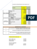 Ejercicio Combinación de Negocios