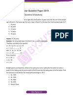 SBI PO Previous Year Question Paper 2019: Quantitative Aptitude (Questions & Solutions)