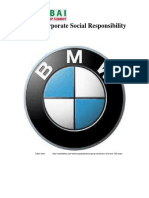 BMW - Corporate Social Responsibility: by Prof. George Reiff, PHD