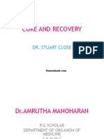 CURE AND RECOVERY - DR - AMRUTHA MANOHARAN