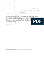 Review of Factfulness: Ten Reasons We're Wrong About and Ola Rosling