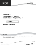 Questions On Theory: Semester 1