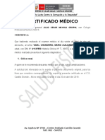 Certificado Medico