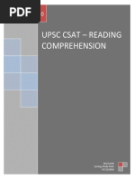 CSAT - Reading Comprehension PDF