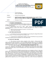 Memorandum:: Philippine National Police, Police Regional Office 4A