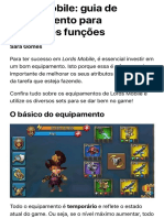 Lords Mobile: Guia de Equipamentos e Sets para Diferentes Funções