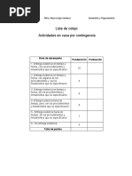 Lista de Cotejo