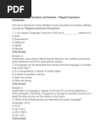 Automata Theory Questions and Answers - Regular Expression